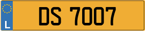 Trailer License Plate